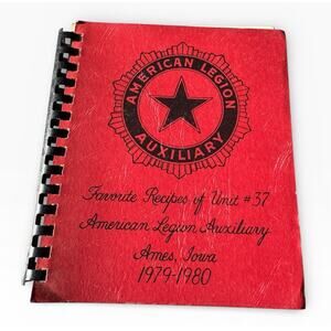 Vintage American Legion Auxiliary Cookbook Ames Iowa 1979–1980 Community Recipes